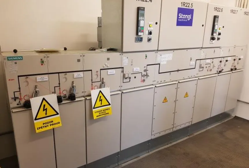 Reconstruction of HV switchgears TS1, TS2, TS4 at University Hospital Brno