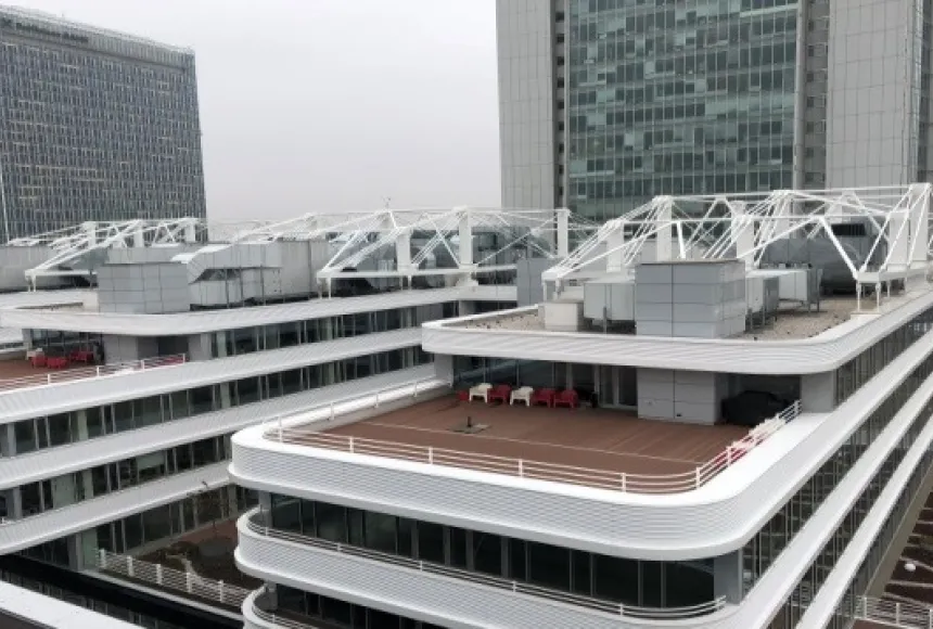 Construction of TRIMARAN and CITY ELEMENT administrative center in Prague 4, Pankrác